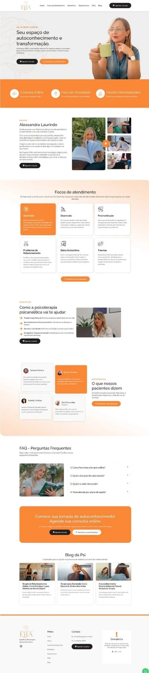 Site de psicologia criado pela Conversite